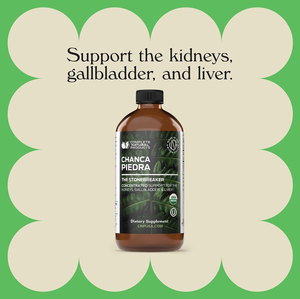 Organic Chanca Piedra Concentrate & Extract 16oz - Phyllanthus Niruri - Natural Liquid Stone Breaker & Crusher Tincture 6