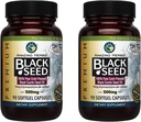 Amazing Herbs Premium Black Seed Oil Capsules - Gluten Free, Non GMO, Cold Pressed Nigella Sativa Aids in Digestive Health, Immune Support, Brain Function - 90 Count, 500mg (Pack of 2) 2