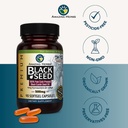 Amazing Herbs Premium Black Seed Oil Capsules - Gluten Free, Non GMO, Cold Pressed Nigella Sativa Aids in Digestive Health, Immune Support, Brain Function - 90 Count, 500mg (Pack of 2) 4