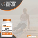 BulkSupplements.com DL-Phenylalanine Capsules - DLPA Capsules, DL-Phenylalanine 500mg - DLPA Supplements, Amino Acid Supplement - Gluten Free, 1 Capsule per Serving, 180 Capsules 5