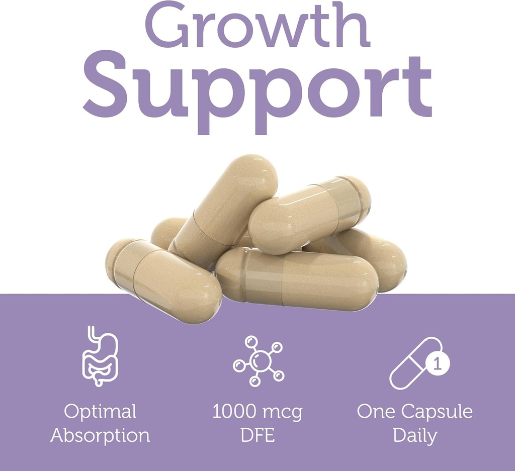 Zahler Methylfolate - Supports Healthy Fetal Development and Genetic Health - Methylated Folic Acid from 1000 mcg DFE L-Methylfolate - Kosher Non GMO Methyl Folate Supplement for Women (60 Capsules) 5