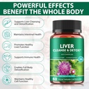 Liver Cleanse Detox & Repair - Health Liver Support Herbal Supplement with Milk Thistle, Burdock, Turmeric Curcumin, Dandelion,and More - 60 Vegan Liquid Phyto-Caps 6