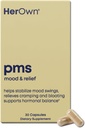 her own PMS, Supports PMS Symptoms, Promotes Positive Mood, Natural Hormone Balance, Helps Relieve Cramping, Hot Flashes Menopause Relief, Gluten and Soy Free, Vegan, 30 Capsules, 30 Servings 2