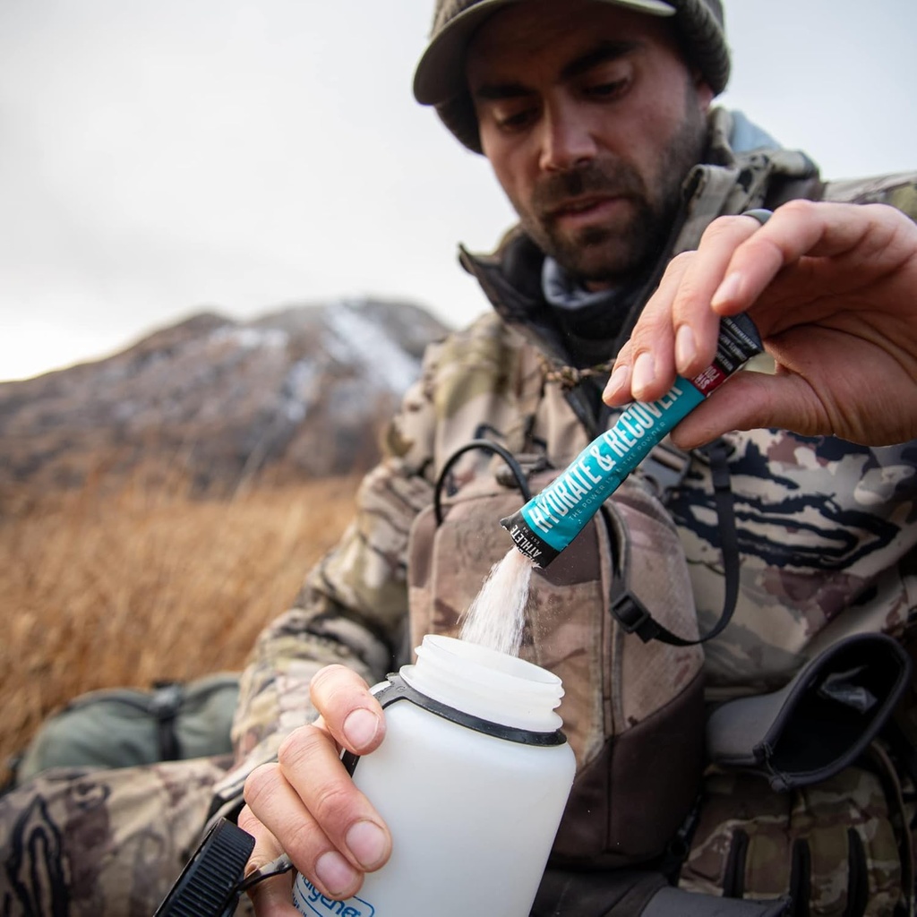 Wilderness Athlete - Hydrate & Recover | Liquid Hydration Packets Electrolyte Drink Mix - Recover Faster with Bcaas - 30 Single Serving Hydrate Packets (Watermelon) 4