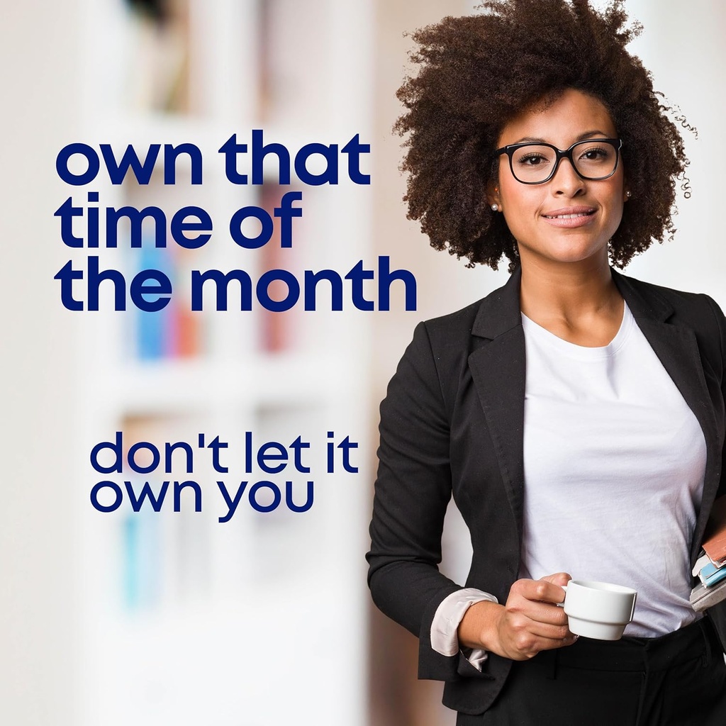 her own PMS, Supports PMS Symptoms, Promotes Positive Mood, Natural Hormone Balance, Helps Relieve Cramping, Hot Flashes Menopause Relief, Gluten and Soy Free, Vegan, 30 Capsules, 30 Servings 4