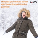 Zinc Vitamin C and Echinacea Gummies for Adults and Kids by YumVs | Chewable Gummy - Vegetarian, Halal, Kosher | Orange Flavor - 60 Count 6