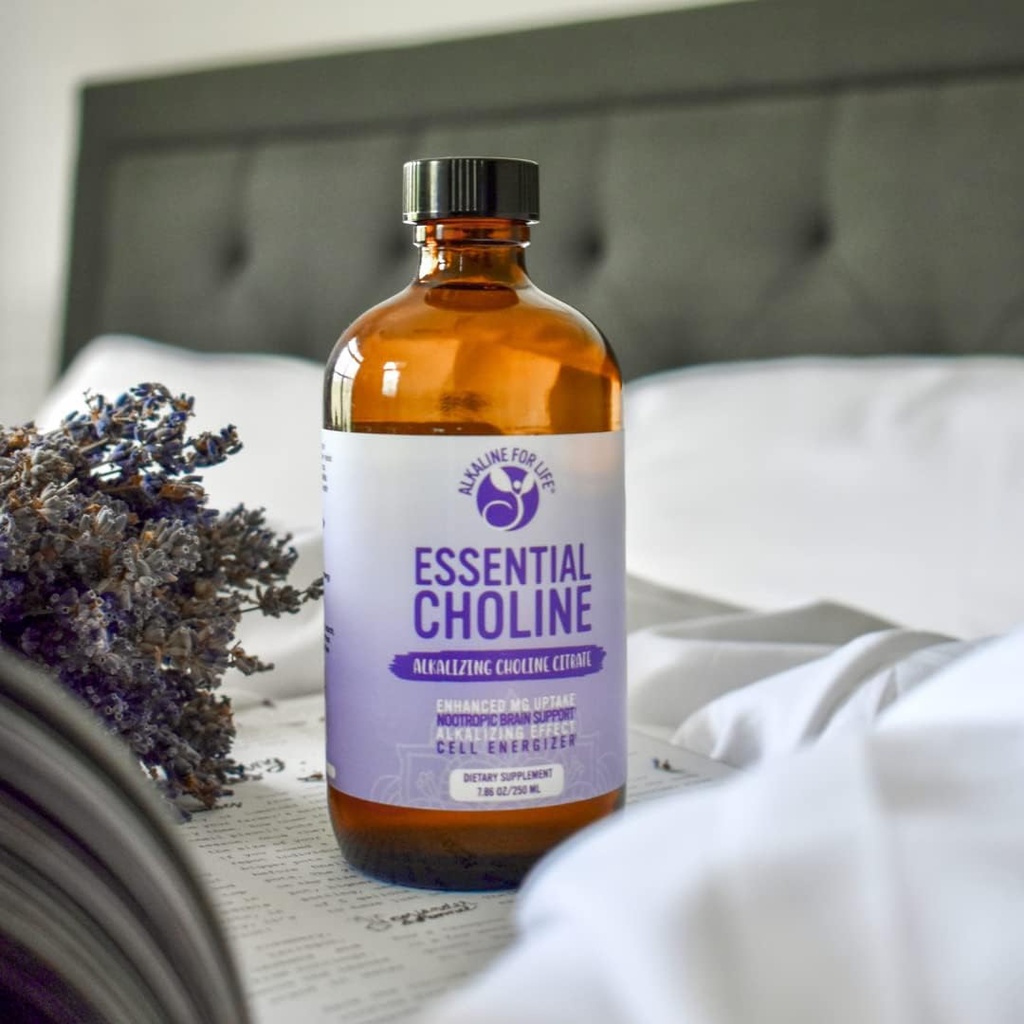 Essential Choline Citrate - Liquid Choline Supplements for Brain, Memory, Focus - 650Mg Choline Supplement - Bioavailable Alkalinizing Liquid Choline Enhances Magnesium Supplementation 6