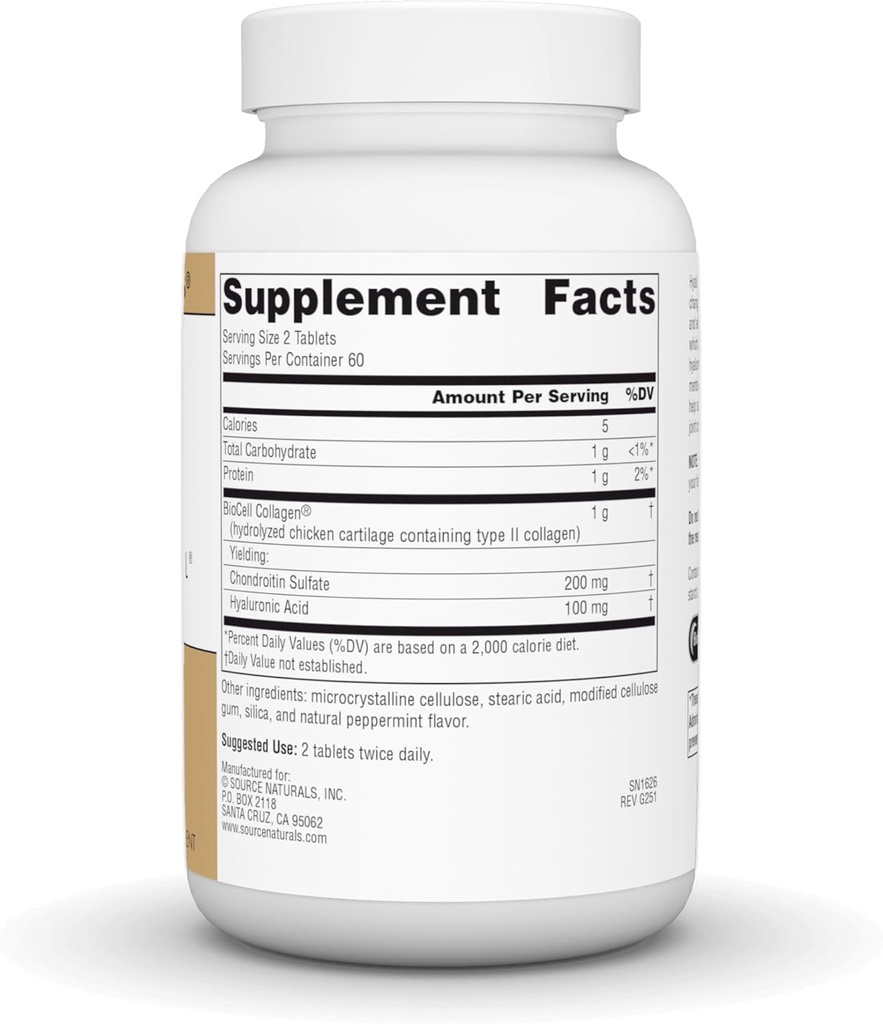 Source Naturals Skin Eternal Hyaluronic Acid, 50mg - 120 Tablets 3