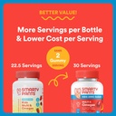 SmartyPants Kids Multivitamin Gummies, Sugar Free: Omega 3 (ALA), Vitamin D3, C, Vitamin B12, B6, A, K & Zinc for Immune Support, Biotin, Erythritol Free, Strawberry Banana, 44 Count (22 Day Supply) 4