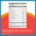 SmartyPants Kids Multivitamin Gummies, Sugar Free: Omega 3 (ALA), Vitamin D3, C, Vitamin B12, B6, A, K & Zinc for Immune Support, Biotin, Erythritol Free, Strawberry Banana, 44 Count (22 Day Supply) 5