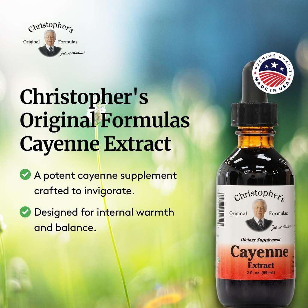 Christopher's Original Formulas Cayenne Extract - 2 fl oz Liquid | Premium Herbal Supplement for Wellness 5