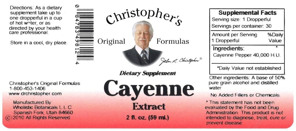 Christopher's Original Formulas Cayenne Extract - 2 fl oz Liquid | Premium Herbal Supplement for Wellness 6