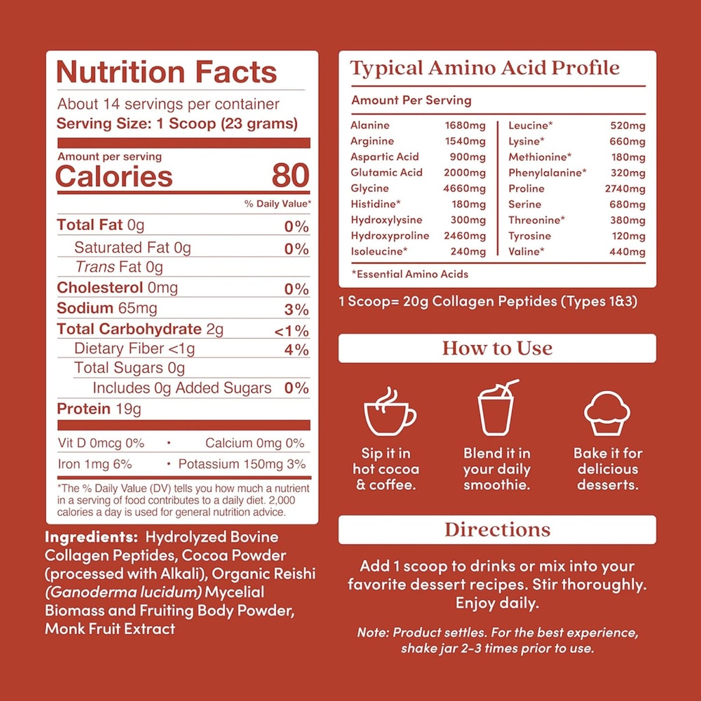 Further Food Chocolate Collagen Peptides Powder, Grass-Fed Pasture-Raised Hydrolyzed Type 1 & 3 Protein, Gut Health + Joint, Hair, Skin, Nails, Paleo Keto Sugar-Free 11.36 oz 3