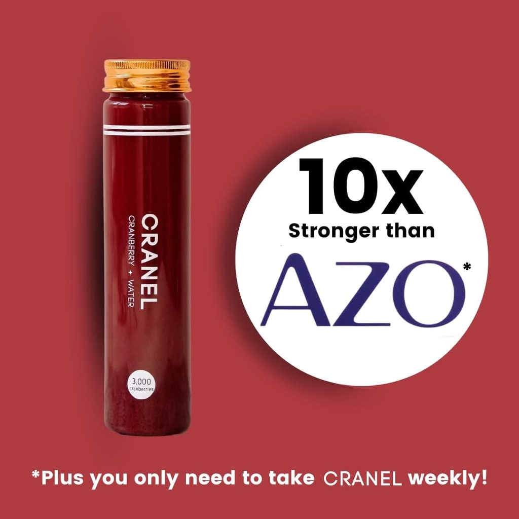 CRANEL UTI Support Cranberry Elixir, 4X Bottles (Monthly Supply) Clinically-Proven & Antibiotic-Free, Packed with 3,000 Real Cranberries (Tart Taste) Vegan & Non-GMO, Zero Added Sugar 3