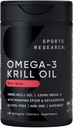 Sports Research Triple Strength Omega 3 Fish Oil, Antarctic Krill Oil + Phospholipids, Choline & Astaxanthin Mini-Softgels, Keto Plus ACV 500mg of Apple Cider Vinegar & 1500mg goBHB Exogenous Ketones 3