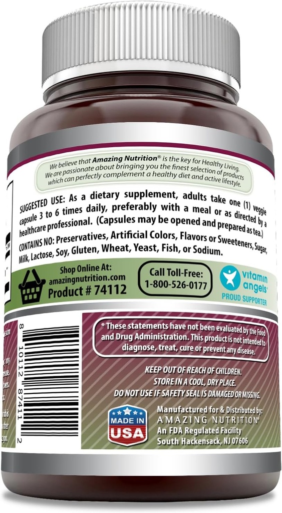 Amazing Formulas Echinacea Supplement | 400 Mg Per Serving | 120 Veggie Capsules | Non-GMO | Gluten Free | Made in USA 4