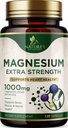 Magnesium Mineral Supplement 1000 mg - High Potency Magnesium Citrate for Bone, Heart Health, Nerves & Muscle Support, Nature's Magnesium Complex for Whole Body Support, Bottled in USA - 120 Capsules 2