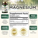 Magnesium Mineral Supplement 1000 mg - High Potency Magnesium Citrate for Bone, Heart Health, Nerves & Muscle Support, Nature's Magnesium Complex for Whole Body Support, Bottled in USA - 120 Capsules 3