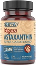 DEVA Nutrition Vitamins Astaxanthin 12mg, Vegan, Made from Haematococcus Pluvialis Microalgae, 30 Capsules, 1-Pack 2