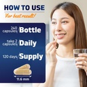 Vitamatic Bitter Melon- 25000 mg Equivalent Per Serving (from 25:1 Extract 1000 mg)- 240 Vegetarian Capsules, and Concentrated 25X Potency 100% Vegetarian, All-Natural and Non-GMO 4