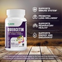 Quercetin with Bromelain, Quercetin 500mg Capsules, Vitamin C & D3, Zinc and Elderberry - Advanced Lung Immune and Respiratory Support Supplement - 60 Capsules 6