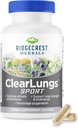 Ridgecrest Herbals ClearLungs Sport, Oxygen Intake and Lung Support Formula with Cordyceps, Rhodiola, Eleuthero (60 Vegan Caps, 30 Serv) 2