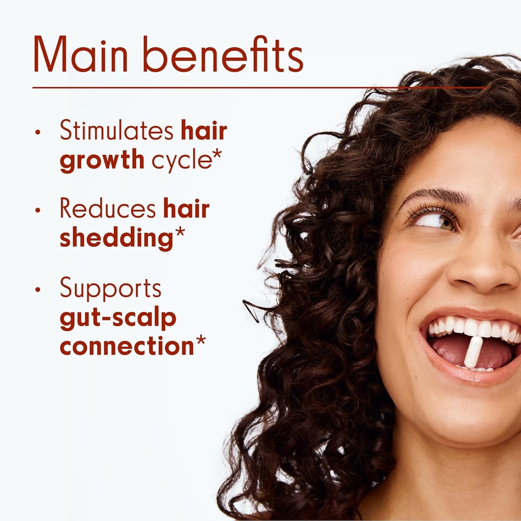 Love Wellness Healthy Hair Probiotics | Support Hair Growth with Biotin and Vitamin B12 & B6 | Supplement for Healthy Scalp & Thicker, Fuller Looking Hair | Safe & Effective | 30 Capsules 4