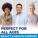 Biotin Collagen Keratin Gummies - Multivitamin Natural for Hair, Skin & Nails with Vitamin A, D, B7 - Anti Aging Collagen Gummy Vitamins for Men & Women, Hair & Nail Growth Supplement - 60 Gummy Bears 6