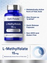 Carlyle L Methylfolate 15mg | 60 Capsules | Max Potency | Optimized and Activated | Non-GMO, Gluten Free | Methyl Folate, 5-MTHF | by Opti-Folate 5