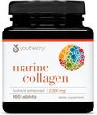 Youtheory Marine Collagen - 2,500 mg - Supports Joint, Nail, Hair, Skin, Bone & Muscle Health* - with Amino Acids, Minerals & Vitamins C, A, E, B6 & B12-160 Tablets (32-Day Supply) 2