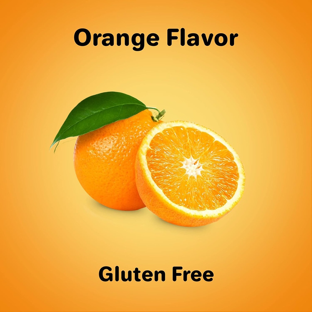 Airborne Vitamin C 750mg (per Serving) Zesty Orange Flavored Gummies (63 Count in a Bottle), Gluten-Free Immune Support Supplement with Vitamins A C E, Selenium, Echinacea & Ginger 6