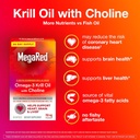 MegaRed Krill Oil 750mg Omega 3 Supplement with Choline, #1 Dr Recommended Krill Oil Brand with EPA, DHA & Phospholipids, Supports Heart, Brain, & Liver Health, Antarctic Krill Oil - 80 Softgels 3