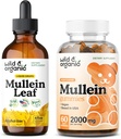 Wild & Organic Mullein Tincture 4 fl oz & Mullein Gummies 60 Count 2