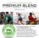 Muscle Feast Premium Blend All Natural Hormone Free Grass-Fed Whey Protein Powder, Chocolate, 5lb 5