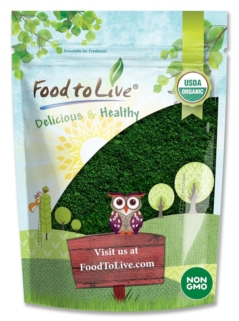 Food to Live Organic Algae Powder Mix, 1 Pound – Spirulina and Chlorella 50/50 Blend, Non-GMO, Rich in Chlorophyll, Raw, Pure, Vegan Superfood, Bulk, Great for Smoothies, Good Source of Protein 2