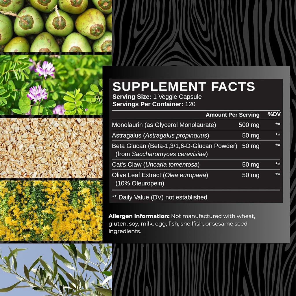 Zenmen Immune Support Bundle: Tick Immune Support and Monolaurin Capsules 6