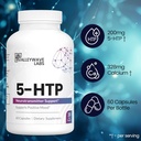 5-HTP - 200mg 5HTP Supplement (5-Hydroxytryptophan) to Support Mood Plus Sleep*, Stress Relief*, 60 Capsules - 30 Day Supply, Made in USA 4