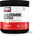 FORCE FACTOR L-Glutamine Powder for Post Workout Recovery, Muscle Recovery, Healthy Muscle Function, and Immunity, 5000mg/5g Glutamine Supplement, Vegan, Non-GMO, 60 Servings 2