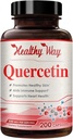 High Strength Quercetin 500mg Capsules - Once Daily Powerful Antioxidant Quercetin Supplement for Heart Aging Skin Brain and Immune Support - Vegan Friendly Gluten-Free Made in the USA (200 Servings) 2
