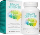 3 Brains by Natural Factors, Brain Defense, Supports Memory and Brain Function, Dietary Supplement, Vegetarian, 90 Capsules (30 Servings) 2