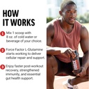 FORCE FACTOR L-Glutamine Powder for Post Workout Recovery, Muscle Recovery, Healthy Muscle Function, and Immunity, 5000mg/5g Glutamine Supplement, Vegan, Non-GMO, 60 Servings 5