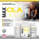 Maximum Slim MAX CLA 3000, High Potency, Natural Weight Loss Exercise Enhancement, Increase Lean Muscle Mass, Non-Stimulating, Non-GMO 95% Pure CLA, 90 Count 6