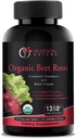 Organic Beet Root Powder 1350mg with Black Pepper-Nitric Oxide Booster, Digestive System, Athletic Performance-120 Tablets,675mg of Organic Beet Powder per Tablet 2