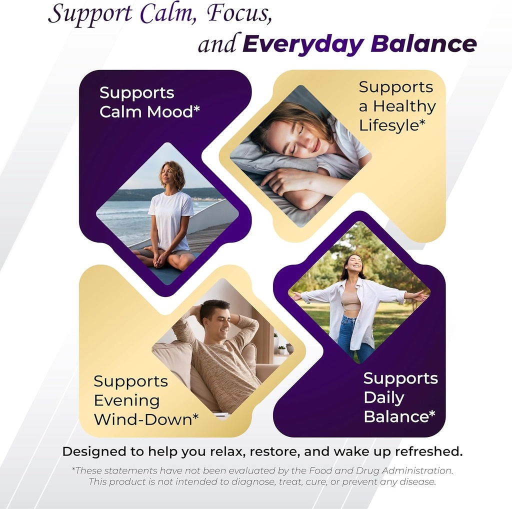 GriMed GABA 16,280mg - X15 Power with 5-HTP, L-Theanine, Magnesium, Ashwagandha - Relax & Restore, Support Sleep Well - Made in USA (150 Count (Pack of 1)) 5