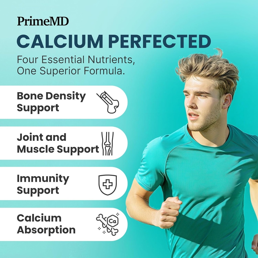 4-in-1 Calcium Supplements for Women and Men - Calcium with Vitamin D3 K2 5000 IU Supplement, 601mg per Serving for Heart, Bones & Body Defenses - Gluten-Free, Vegan-Friendly (240 ct) 5
