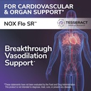Tesseract NOX Flo SR Nitric Oxide Booster, Vascular Health Supplement, 120 Capsules, Sustained-Release L Citrulline, Coenzyme Q10 & R Lipoic Acid, Circulation & Blood Pressure Support, Hypoallergenic 3