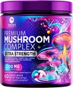 Mushroom Supplement Powder 2200mg - 11 in 1 Complex Formula Powder with Organic Lions Mane, Reishi, Cordyceps, Chaga, Turkey Tail Mushroom Extract Supplement for Memory & Brain Support - 60 Servings 2