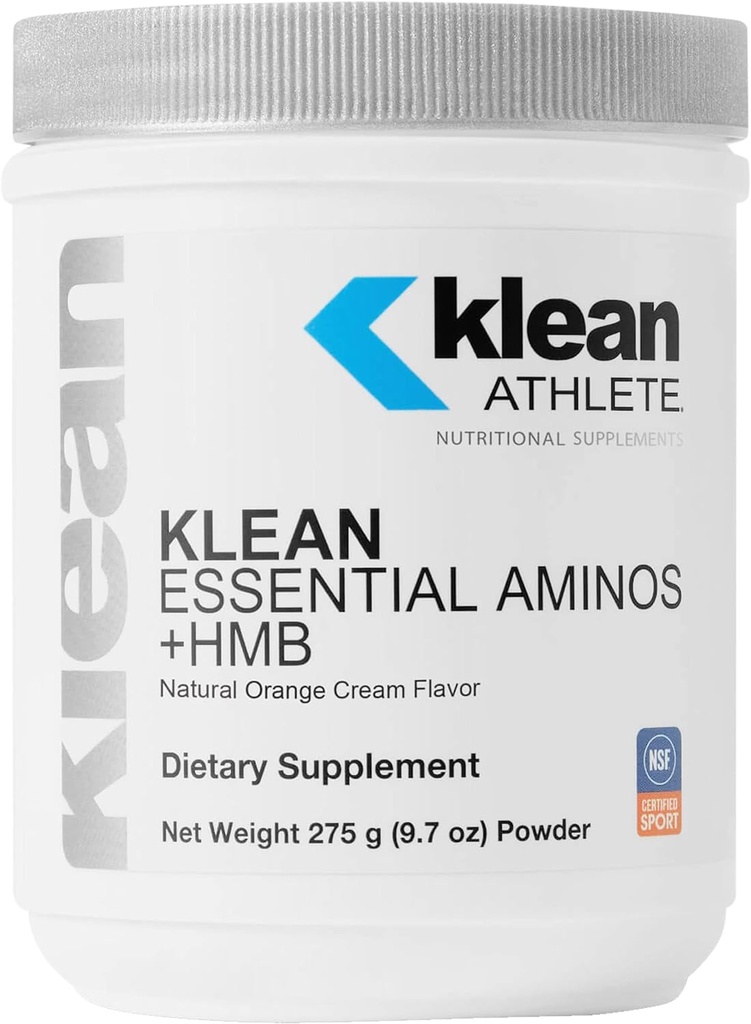 Klean Athlete Klean Essential Aminos + HMB - Blend of Essential Amino Acids - with HMB, Vitamin D3 & Glutamine for Lean Muscle Mass - 9.7 Ounces - Natural Orange Cream Flavor 2