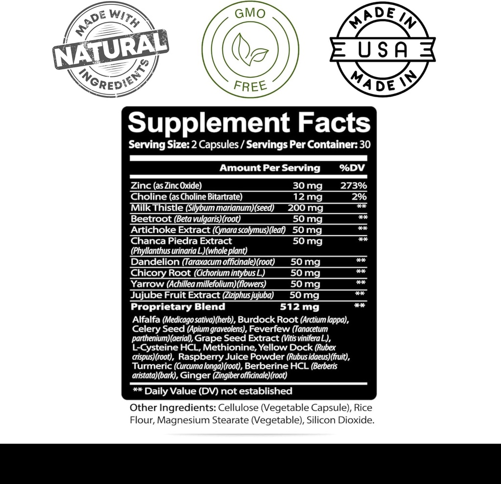 Kaya Naturals Liver Cleanse Detox & Repair - Milk Thistle Supplement - Liver Detox for Women and Men - Artichoke Extract and Dandelion Root Capsules - 60 Count 4