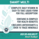 ENP Smart Multi | Liquid Multivitamin for Adults | Multivitamin for Women & Men | Contains Vitamin E, Vitamin A, Vitamin D2, Vitamin C and Zinc | Vegan Friendly 3